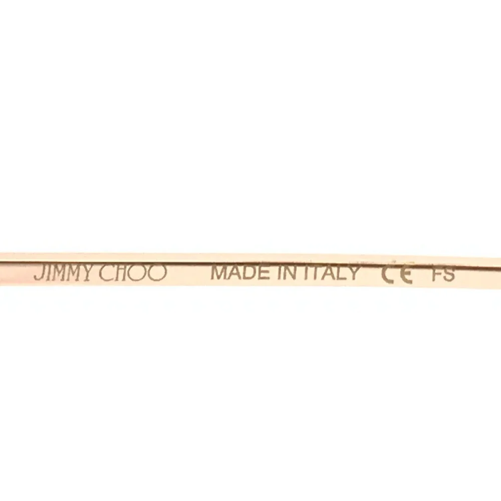 Jimmy Choo Eyeglasses Frames JC283 807 Shiny Black Rose Gold Cat Eye 54-17-140